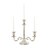 Centre de table de salle à manger formel avec candélabre |   Support à 3 bougies classique en bois pour mariages, fêtes de Noël - Décoration artisanale