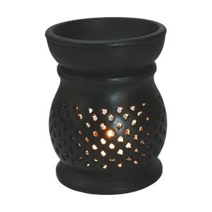 Produit le plus populaire Brûleur à mazout d'arôme en stéatite naturelle noire pour la décoration de la maison et les cadeaux de bureau Article - Product Image 1