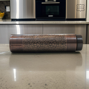 ขวดน้ำทำจากทองแดงแข็งหรูหราดีไซน์ใหม่ทันสมัยน้ำดื่มเดือดใช้ได้โดยตรง - Product Image 5