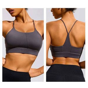 Soutien-gorge de Sport léger femmes Logo personnalisé vêtements actifs Fitness vêtements de Yoga vêtements de Sport soutien-gorge Leggings ensemble de Yoga de gymnastique - Product Image 2