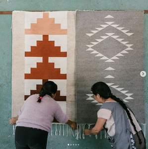 Tapis de sol en coton écologiques, style bohème moderne, lavables, à poils ras – Décoration intérieure élégante et durable - Product Image 1