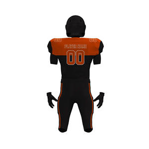 Maillot de football américain uni à manches courtes, couleur personnalisée, uniforme d'été, unisexe, pour équipe sportive - Product Image 6