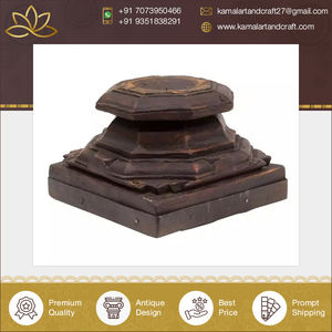 Gran oferta Kamal Art Craft clásico antiguo hierro de madera hecho a mano candelabro exclusivo diseño cónico acabado mate hogar - Product Image 5