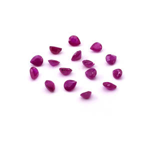 Pérolles de rubis naturelles africaines non traitées de haute qualité, calibrées, 3x4mm et 4x5mm, facettées, taille diamant, pierres précieuses en vrac, couleur rouge - Product Image 4