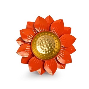 Metal Leaf Urli Bowl <b>Tea</b> <b>Light</b> Holder High Quality Urli Diya Diwali and Other Candle Holders <b>Lanterns</b> for Home Decor - Product Image 1