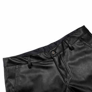 Men's Knee Length <b>Shorts</b> 2024 Genuine Leather <b>Shorts</b> for Men Custom Logo <b>Cool</b> and Breathable Slim Fit <b>Shorts</b> for Men - Product Image 4