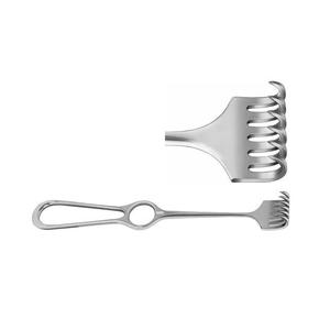 Volkman écarteur patte de chat avec anneau poignée en acier inoxydable 22cm 8 pouces broches pointues 4 broches écarteur de salle de chirurgie - Product Image 5