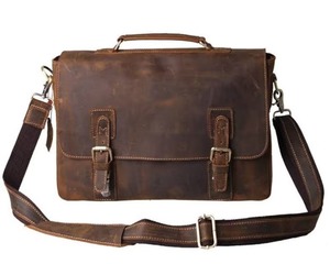 Everyday Large Leather Messenger Briefcase <b>for</b> <b>Men</b> Custom Logo <b>Office</b> Crossbody Duffle Sport Travel <b>Bags</b> Custom Pattern Design - Product Image 5