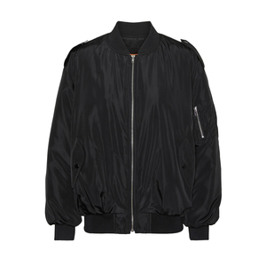 Cheap Price High Quality Women's Winter Bomber <b>Jacket</b> <b>Lightweight</b> Solid Stand Collar Full Zipper Breathable - Product Image 6