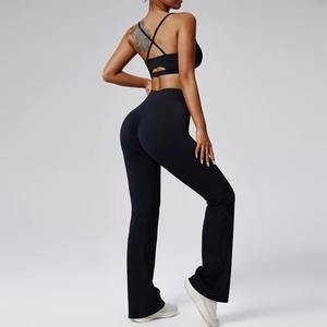 Nouvel ensemble de haute qualité de yoga de gymnastique élégant personnaliser survêtement d'entraînement de conception décontractée ensemble de 2 pièces respirant de qualité supérieure pour femmes - Product Image 5