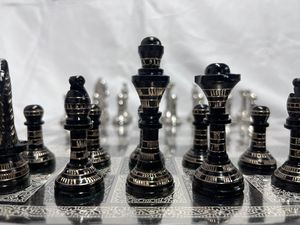 Luxury Handmade <b>Wood</b> Square <b>Chess</b> Board High Quality <b>Chess</b> Pieces Antique <b>Chess</b> <b>Set</b> Men Gift Indoor Gaming Family Best Price - Product Image 3