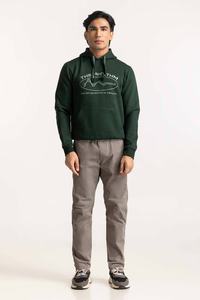 Sudadera con Capucha de Felpa Francesa de Alta Calidad, 320 g/m², Cierre de Cremallera, Hombros Caídos, Corte Regular, para Hombre, Invierno, Poliéster/Algodón, Transpirable - Product Image 5