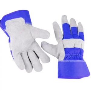 Gants de travail en cuir de vachette de qualité supérieure Protection des mains robuste et durable Sécurité réfléchissante industrielle - Product Image 6
