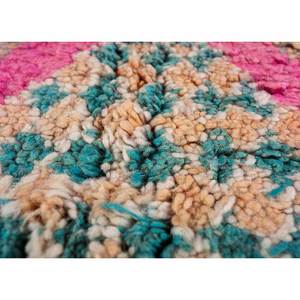 Alfombra de Lana Anudada a Mano Nuray Pae-4531, Diseño Geométrico Abstracto Rojo Naranja para Sala de Estar, Pasillo, Entrada, Rectangular 9x12" - Product Image 3