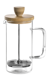 Macchina manuale per caffè/tè in bambù in stile francese, 800 ml. (Lacor 62168) - Product Image 1