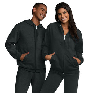 Fruit of the Loom Veste à capuche zippée EverSoft Fleece pour homme Veste à capuche en coton à fermeture éclair imprimée pour femme avec fermeture éclair et poche - Product Image 4