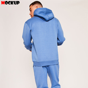 Venta al por mayor personalizado de los hombres de 2 piezas Eco-Friendly Sportswear Set de poliéster de gran tamaño Tech Fleece Jogging Chándal Solid Pattern Plus - Product Image 4