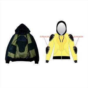 Veste zippée à capuche en polaire imprimée coupe-vent en coton personnalisé % CE pour moto de course automobile - Product Image 6