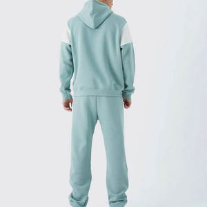 Ensemble de survêtement personnalisé en gros, 500 GSM, 100% coton, molleton ample, sweat-shirts à capuche surdimensionnés, jogging, survêtement pour hommes - Product Image 2