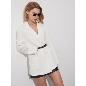 เข็มขัดหนังวัวแท้สำหรับผู้หญิงพร้อมโลโก้ที่กำหนดเองและเทคนิคการทอหัวเข็มขัดสแตนเลสสีสันสดใส - Product Image 5