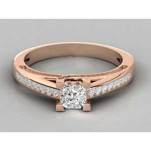 Anillo Solitario de Oro de 14k para Mujer con Diamante Cultivado en Laboratorio - Product Image 5