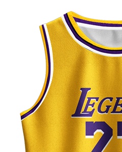 Camiseta de Baloncesto para Hombre, Sin Mangas, Cuello en V, Corte Atlético, 100% Poliéster, Transpirable, Uniforme del Equipo XYZ - Product Image 5