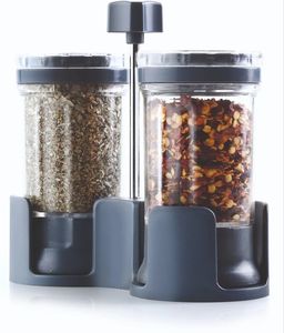 Boîte à épices en plastique ANAX, motif uni, conteneur de rangement de cuisine, matériau vierge, durable, qualité alimentaire, vente en gros, approvisionnement en vrac - Product Image 1