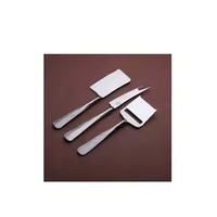 Couteaux à fromage et spatules en acier inoxydable, style rustique, avec manche antique à extrémité en spirale, pour buffet, écologiques et compatibles lave-vaisselle