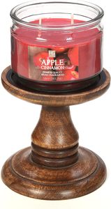 Juego de 2 portavelas de pilar de madera de 5 pulgadas de alto, regalo Ideal para bodas, fiesta nupcial, Spa, vela de Pilar votivo de meditación Reiki - Product Image 6