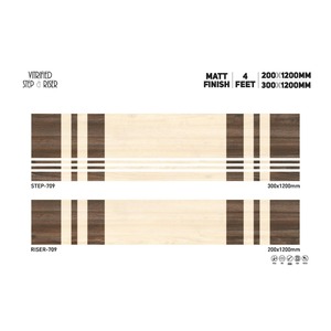 Acabado Mate Antideslizante Porcelana Paso 1200x300mm Elevador 1200x200mm Azulejos 11mm Alta Calidad China - Product Image 5