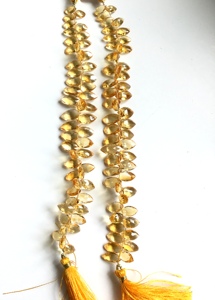 Cuentas de Citrino Natural en Forma de Marquesa para la Elaboración de Joyería Fina, Collar de Piedras Preciosas - Product Image 5