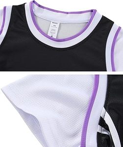 Conjunto de Uniforme Deportivo de Camiseta y Pantalones Cortos de Baloncesto para Niñas Sportwear2 - Product Image 3