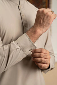 Shalwar Kameez Masculino de Alta Calidad, a la Moda, Hecho en Fábrica, Ropa Étnica Informal, Reversible, OEM, de Secado Rápido, Sin Arrugas - Product Image 3