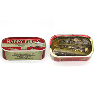 Usine meilleure qualité sardine en conserve 125g en saumure sardines en conserve dans l'huile végétale - Product Image 2