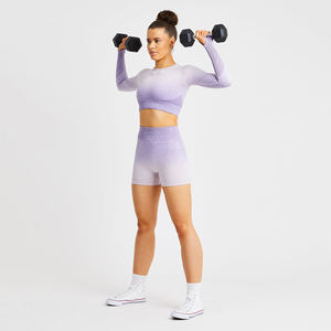 Pantalones cortos de cintura alta para mujer, pantalones cortos transpirables para entrenamiento de gimnasio, pantalones cortos para correr al por mayor - Product Image 6