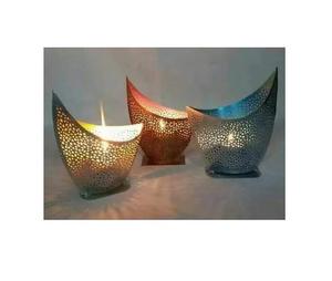 Lot de 2 bougeoirs votifs plaqués cuivre marron faits à la main Design et matériau de qualité supérieure Excellente qualité au prix de luxe - Product Image 2