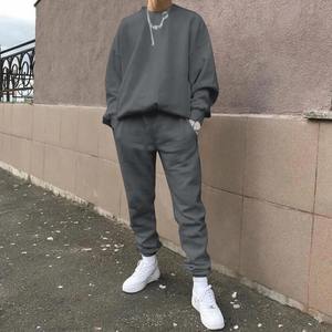 Chándal personalizado de felpa francesa de 100% algodón para hombre, conjunto de Sudadera con capucha y dobladillo recortado con estampado DTG lavado con ácido, talla XL, sólido - Product Image 5