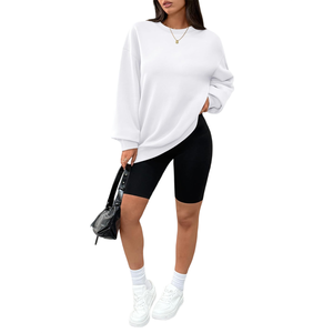 Sudaderas de Moda para Mujer, Estilo Urbano, Nueva Colección de Invierno, Sudadera Holgada de Felpa, Sudadera con Capucha Extra Grande para Mujer - Product Image 5