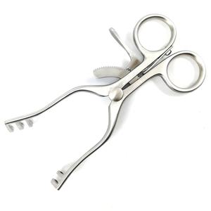 Écarteur Weitlaner 11.5 cm 2x3 dents émoussées Instruments de chirurgie plastique allemands en acier inoxydable - Product Image 3