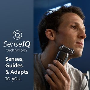 Rasoir électrique intelligent rechargeable à triple lame, revêtement anti-friction, étanche IPX7, argenté, pour utilisation humide et sèche, alimenté par batterie, avec lames de rechange - Product Image 5