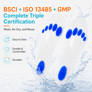 <span class=keywords><strong>Semelle</strong></span> <span class=keywords><strong>orthopédique</strong></span> <span class=keywords><strong>en</strong></span> gel de silicone médical personnalisée pour le soin des pieds diabétiques, pour homme et femme - Product Image 3