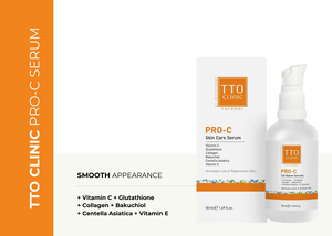 Sérum éclaircissant pour le visage TTO Clinic Pro C 50 ml avec vitamine C, collagène et glutathion pour une peau radieuse, lisse et saine - Product Image 2