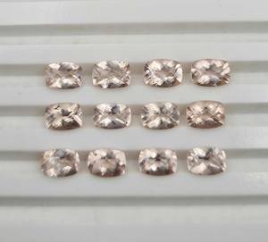 หมอนมอร์แกไนท์สีชมพูธรรมชาติที่ผ่านการรับรองจาก IGI ตัดอัญมณีหลวมขนาด5*7มม. สำหรับการทำเครื่องประดับ - Product Image 4