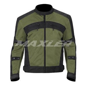Vêtements de sport imperméables légers pour hommes Veste de moto approuvée CE Textile respirant Veste courte grande taille toutes saisons - Product Image 1