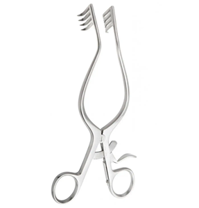 Écarteurs de plaie en acier inoxydable de qualité supérieure rétracteurs à retenue automatique avec profil de mâchoire 4x5 broches embouts émoussés - Product Image 3