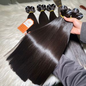 Ready to Ship Black Brazilian Remy Bone Straight <b>Hair</b> Extensions with Machine Double Weft Fusion Attachment All Colors Suitable - Product Image 6