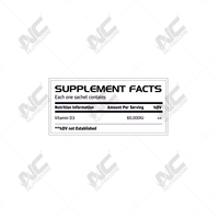Nutricore Poudre de Vitamine D3 de Haute Qualité 1g en Sachet – Complément Alimentaire pour Adultes, Renforcement Osseux et Musculaire, Soutien du Système Immunitaire