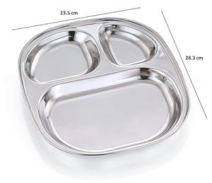 ชุดจานสแตนเลส3in1รูปไข่3ชิ้น/ถาดอาหาร Bojan thali/ทรงกลม - Product Image 2