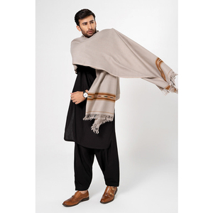 2025 nuevo diseño Afghani ropa de hombre chales de lana de invierno para ropa de fiesta bufandas largas transpirables ligeras chales para hombres - Product Image 2