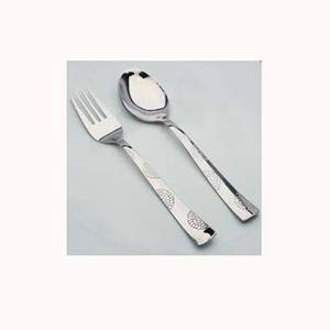 Ensemble de couverts élégant en acier inoxydable poli miroir argenté avec poignée créative rectangulaire Design couverts royaux vaisselle - Product Image 1